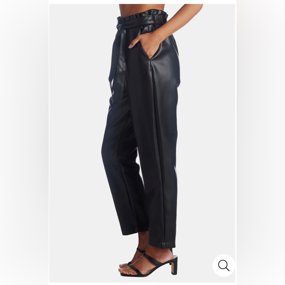 Bagatelle belted faux leather pants